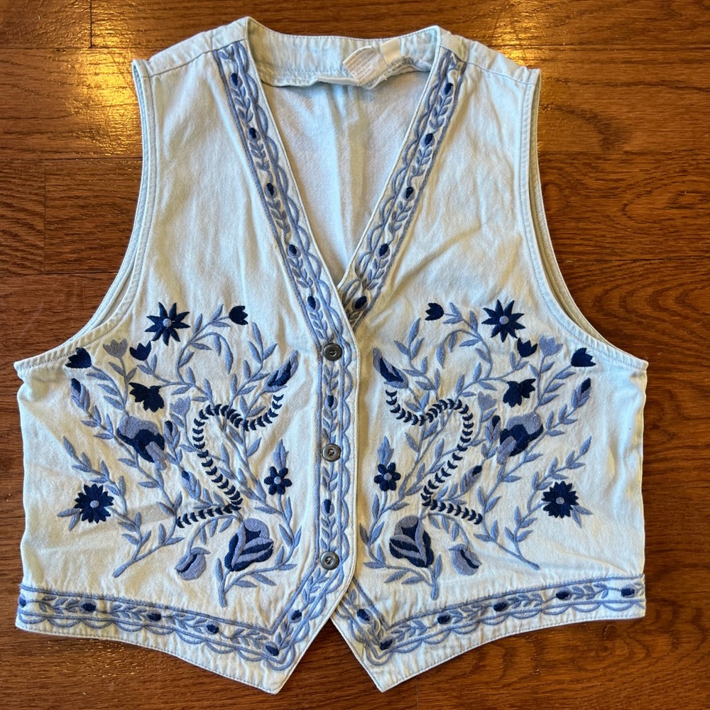 Vintage Jean-like Cotton Vest